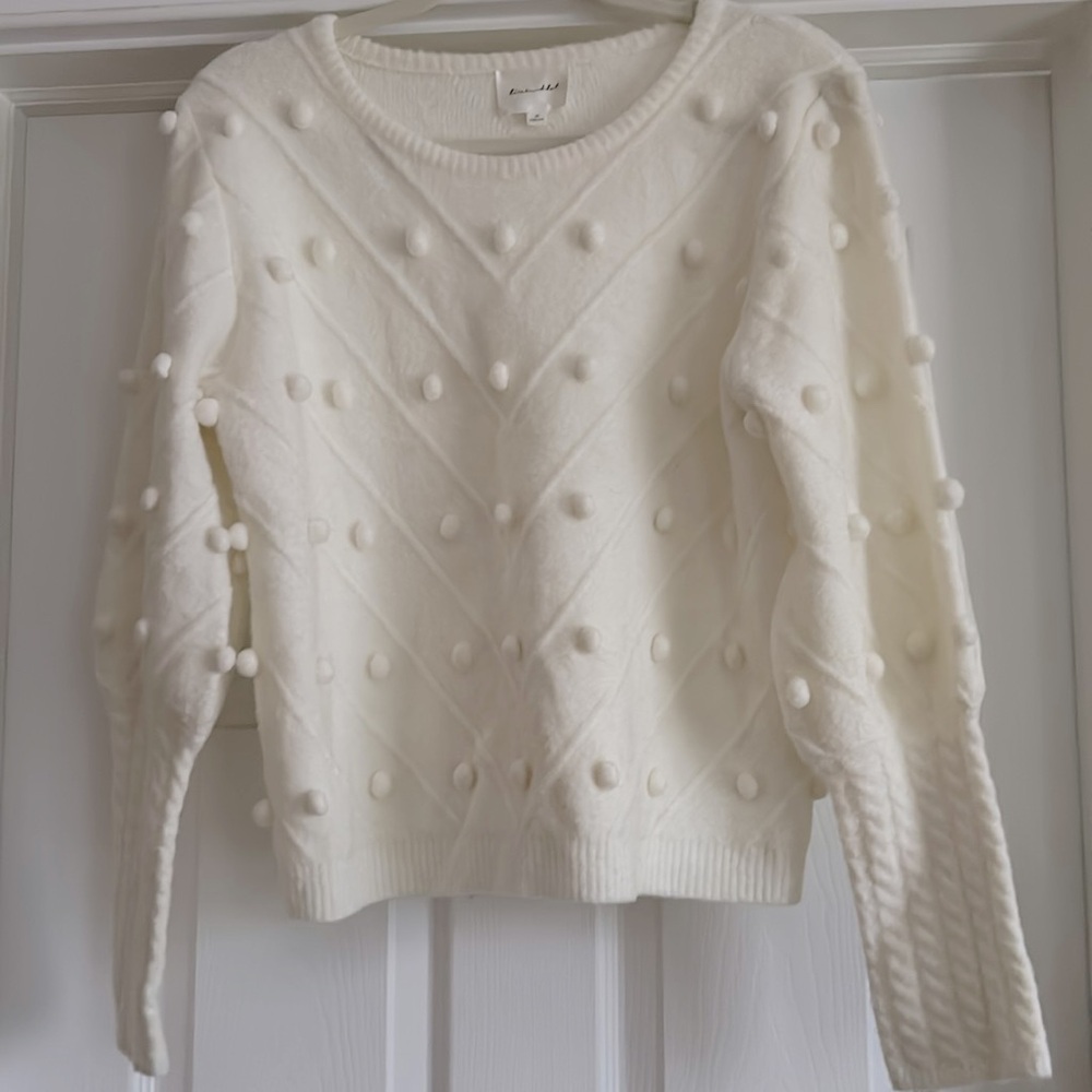 Line &Dot popcorn sweater in cream